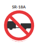 PROHIBIDO CIRCULACIÓN DE VEHÍCULOS CON EJE ADICIONAL