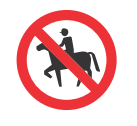 PROHIBIDA CIRCULACIÓN DE CABALGADURAS