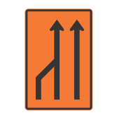 FINAL O CIERRE DE CARRIL IZQUIERDO EN UNA CALZADA UNIDIRECCIONAL DE TRES CARRILES