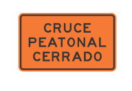 CRUCE PEATONAL NO HABILITADO