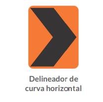 Delineador de curva horizontal