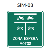 ZONA DE ESPERA ADELANTADA DE MOTOS EN INTERSECCIÓN