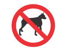 CIRCULACIÓN PROHIBIDA DE MASCOTAS