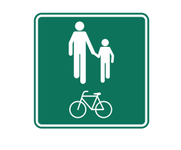 ZONA COMPARTIDA CICLISTAS – PEATONES