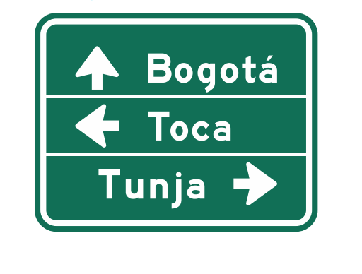 Señales de dirección